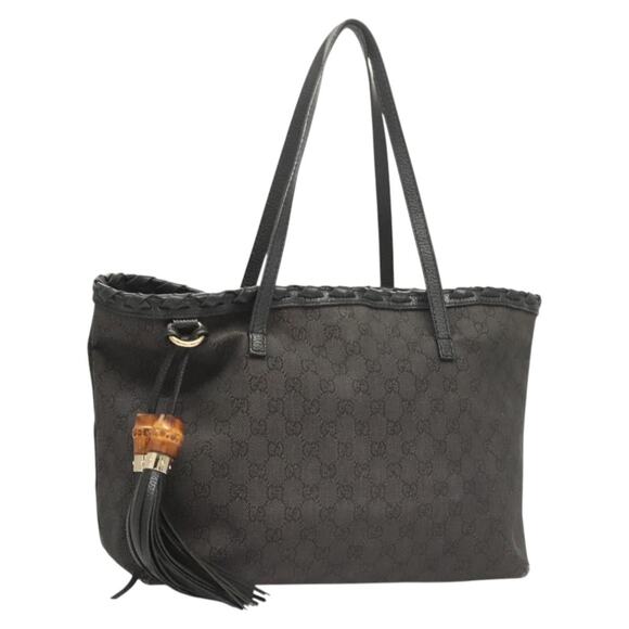 GUCCI GG Canvas Tote Bag Outlet Gray - Picture 1 of 16